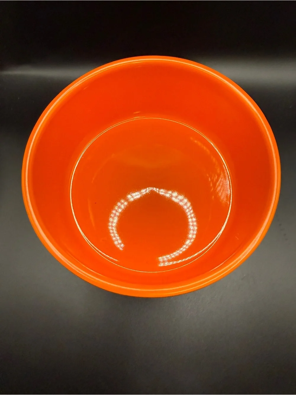 Rae Dunn Orange Lick or Treat Halloween Ceramic Dog Bowl